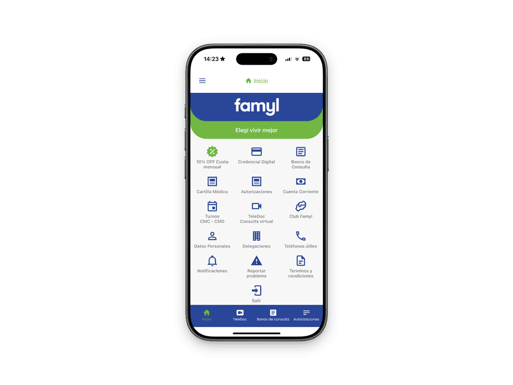 Famyl App - captura 1